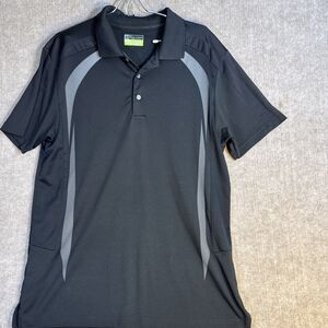 PGA Tour Pro Series Athletic Fit Polo XL Men Black‎ Cool Mesh